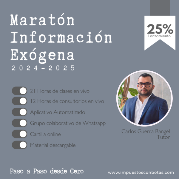 Maratón: Información Exógena DIAN 2024-2025